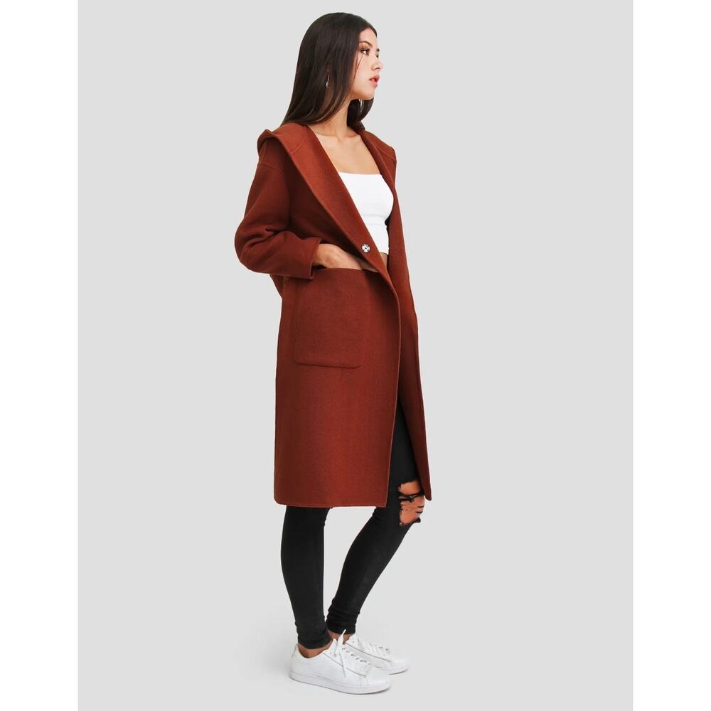 Belle & Bloom Walk This Way Wool Blend Oversized Coat (see narrative) - Picture 3 of 5